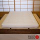 Futon avec latex de 15cm et coton biologique