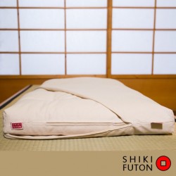 Housse protection coton biologique pour futon